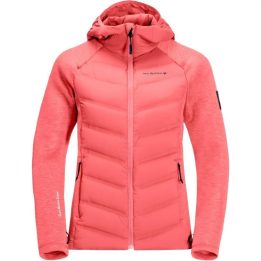 Moteriška striukė su gobtuvu Jack Wolfskin Tasman, koralinė