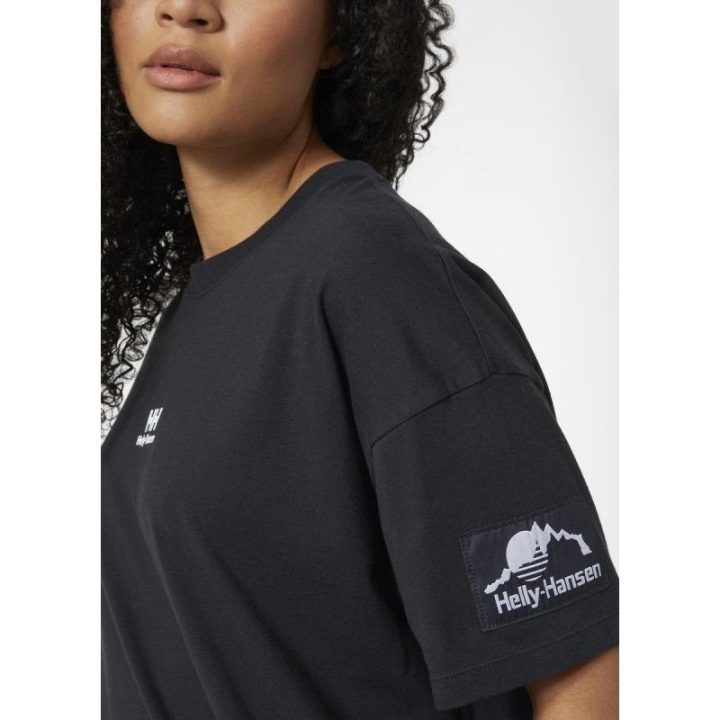 Moteriški marškinėliai su logotipo antsiuvu Helly Hansen YU Patch