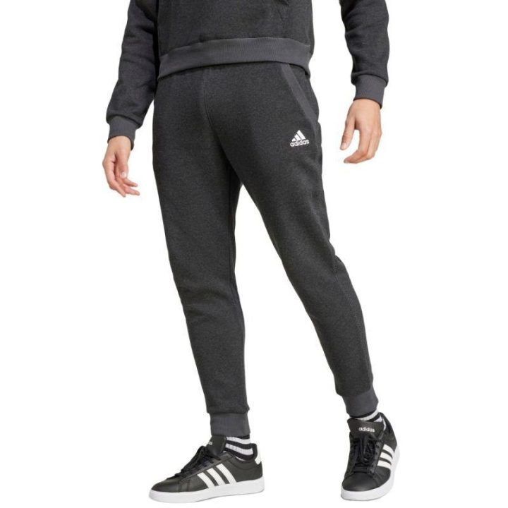 Vyriškos medvilninės kelnės adidas Seasonal Essentials, pilkos