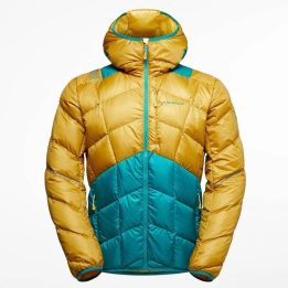 Vyriška pūkinė striukė La Sportiva Pinnacle, Savana/Everglade