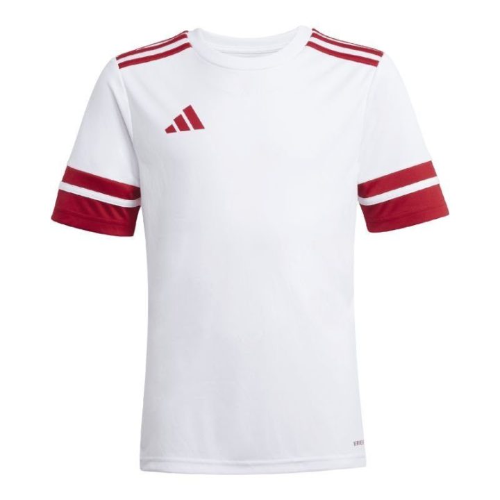 Vaikiški greitai džiūstantys marškinėliai adidas Squadra 25, balti