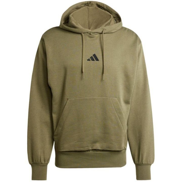 Vyriškas medvilninis džemperis adidas Essentials Feelcozy, alyvuogių