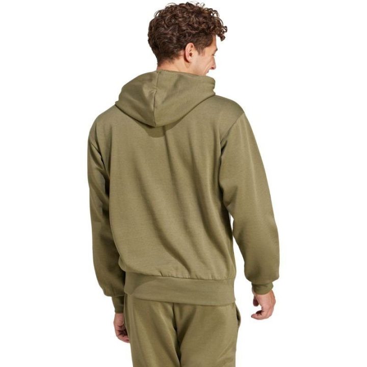 Vyriškas medvilninis džemperis adidas Essentials Feelcozy, alyvuogių