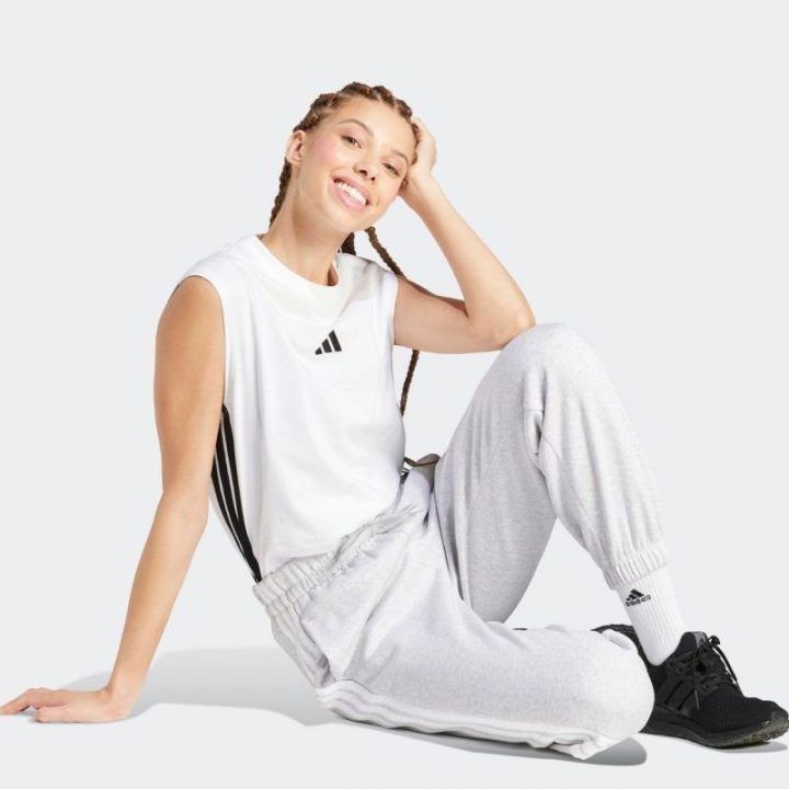 Moteriškos laisvo kirpimo kelnės adidas Essentials 3-Stripes