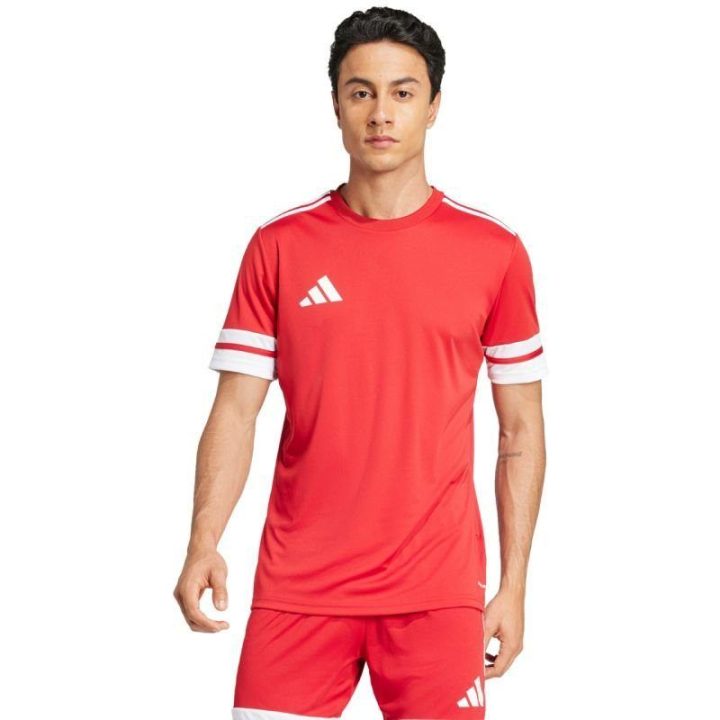 Vyriški prigludusio kirpimo marškinėliai adidas Squadra 25, raudoni