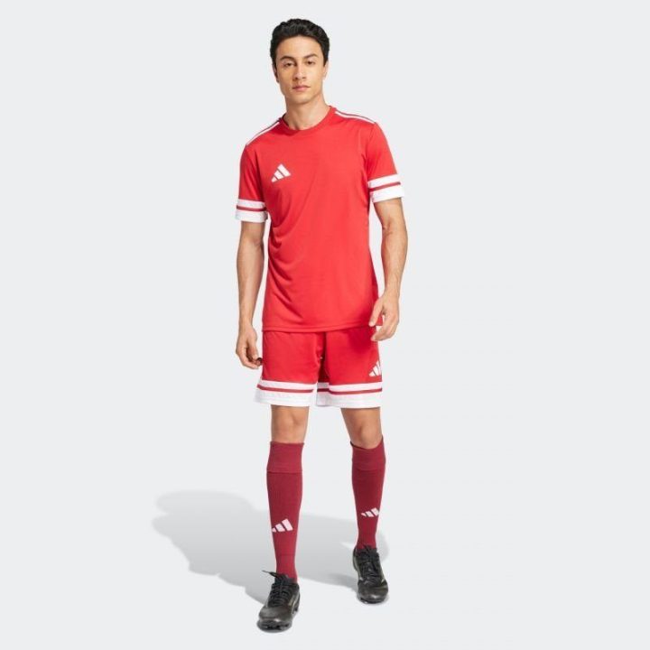 Vyriški prigludusio kirpimo marškinėliai adidas Squadra 25, raudoni