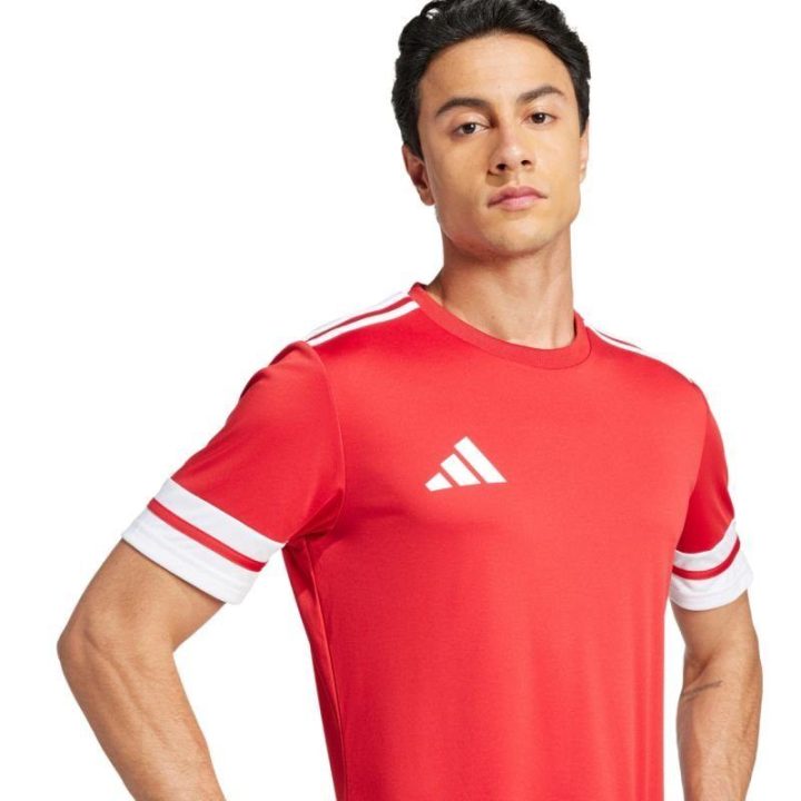 Vyriški prigludusio kirpimo marškinėliai adidas Squadra 25, raudoni