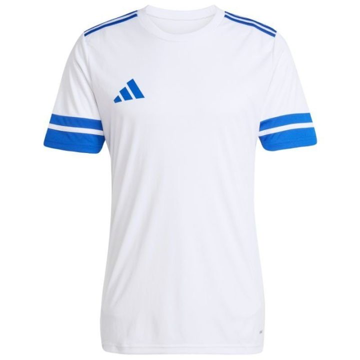 Vyriški futbolo marškinėliai adidas Squadra 25, balti ir mėlyni