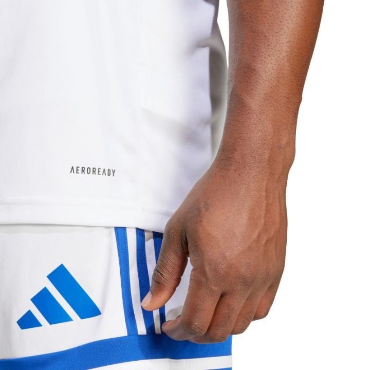 Vyriški futbolo marškinėliai adidas Squadra 25, balti ir mėlyni