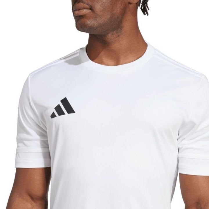 Vyriški prigludusio kirpimo marškinėliai adidas Squadra 25, balti