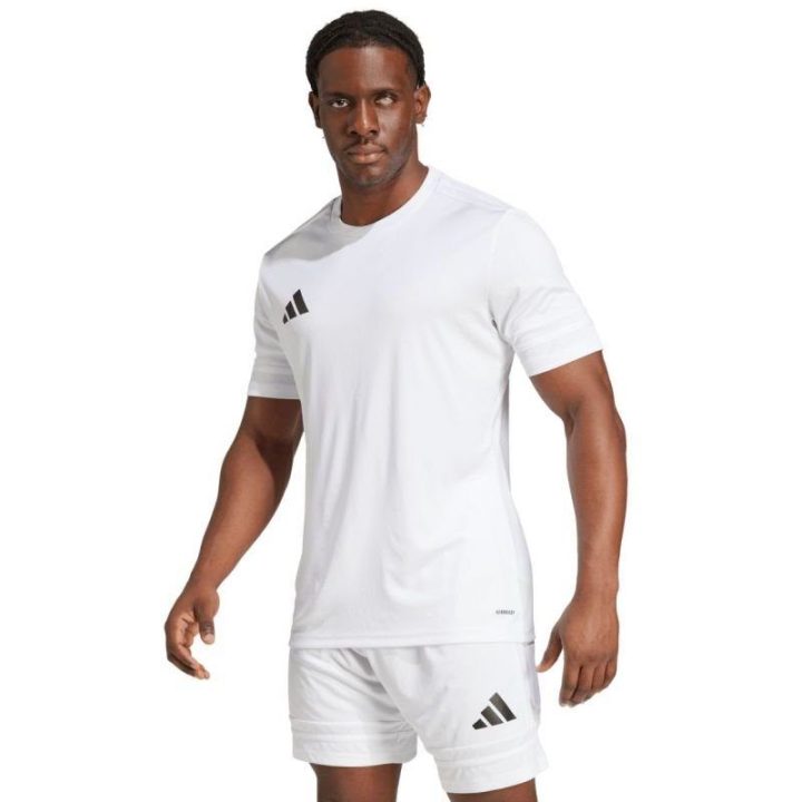 Vyriški prigludusio kirpimo marškinėliai adidas Squadra 25, balti