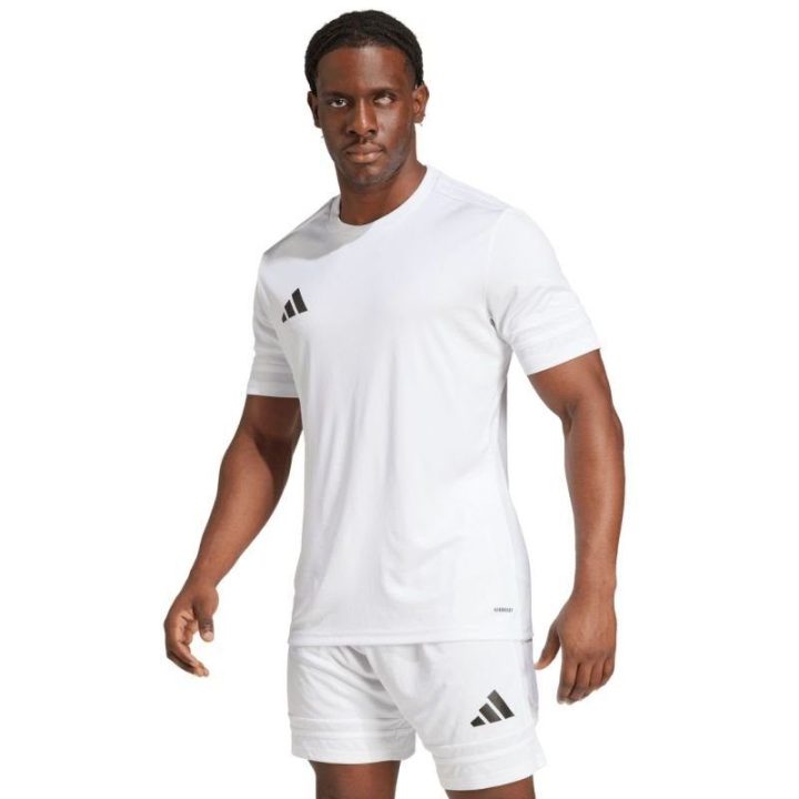 Vyriški prigludusio kirpimo marškinėliai adidas Squadra 25, balti