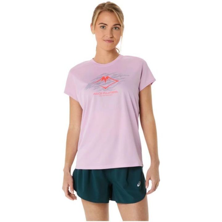 Moteriški marškinėliai bėgimui bekele ASICS Fujitrail Logo