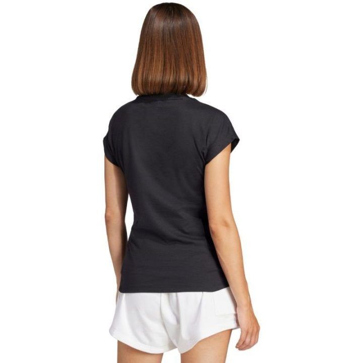 Moteriški medvilniniai marškinėliai adidas Essentials Linear, juodi