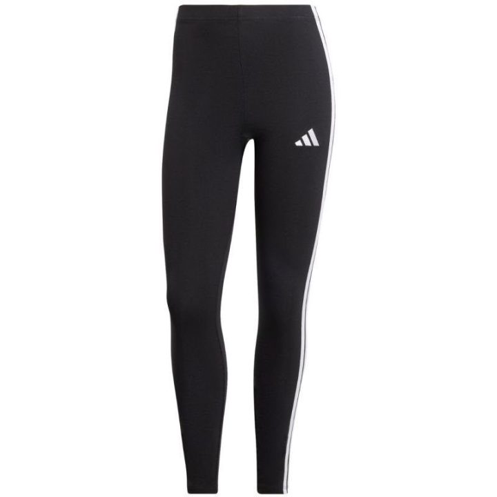 Moteriškos medvilninės tamprės su aukštu liemeniu adidas, juodos