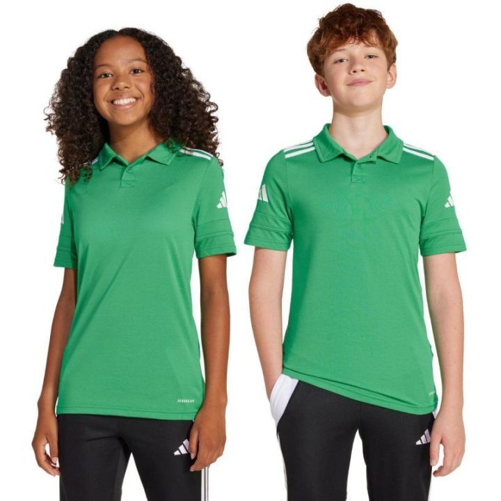 Vaikiški polo marškinėliai adidas Squadra 25, žali