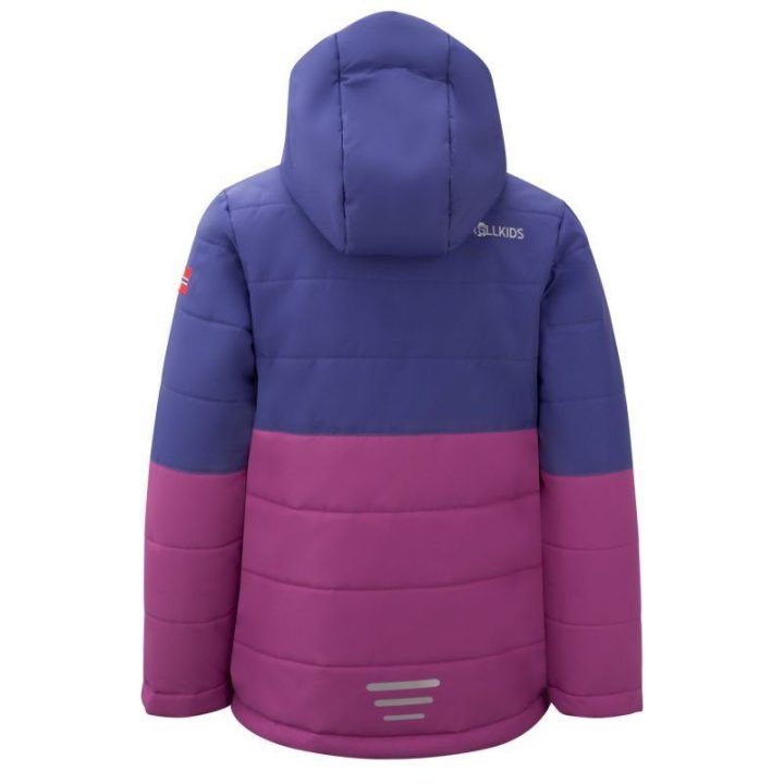 Vaikiška slidinėjimo striukė Trollkids Hemsedal XT, violetinė