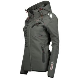 Moteriška softshell striukė Geographical Norway, pilka ir juoda