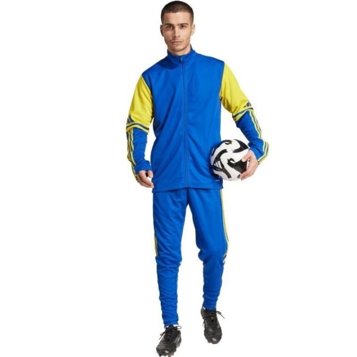 Vyriškos kelnės adidas Squadra 25 Training, mėlynos ir geltonos