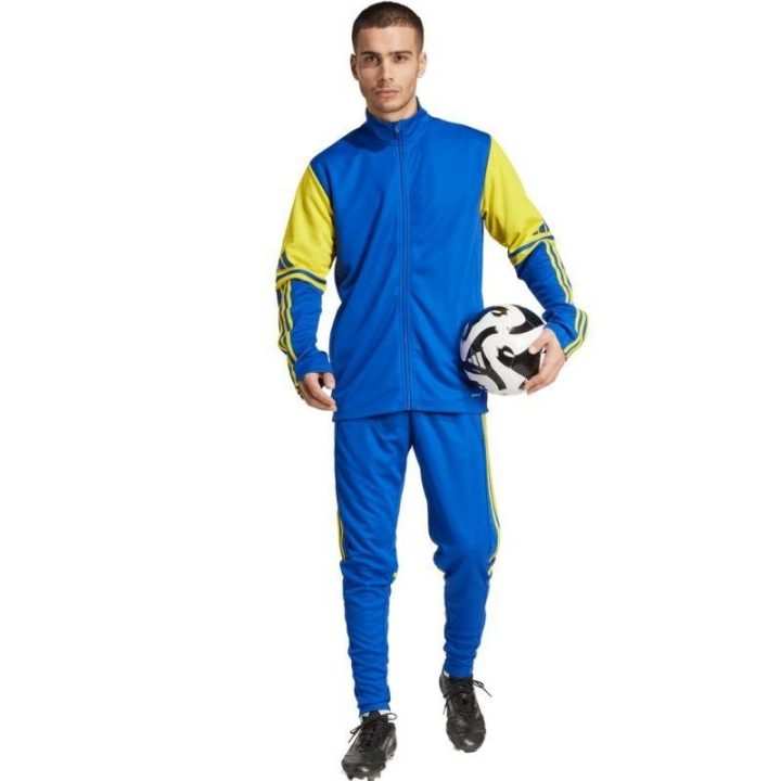 Vyriškos kelnės adidas Squadra 25 Training, mėlynos ir geltonos