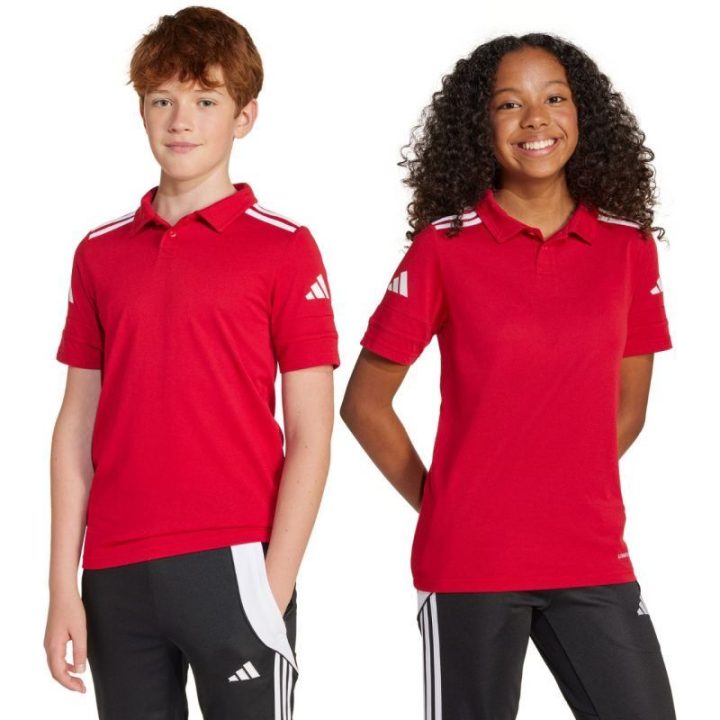 Vaikiški polo marškinėliai adidas Squadra 25, raudoni