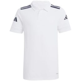 Vaikiški greitai džiūstantys polo marškinėliai adidas Squadra 25, balti