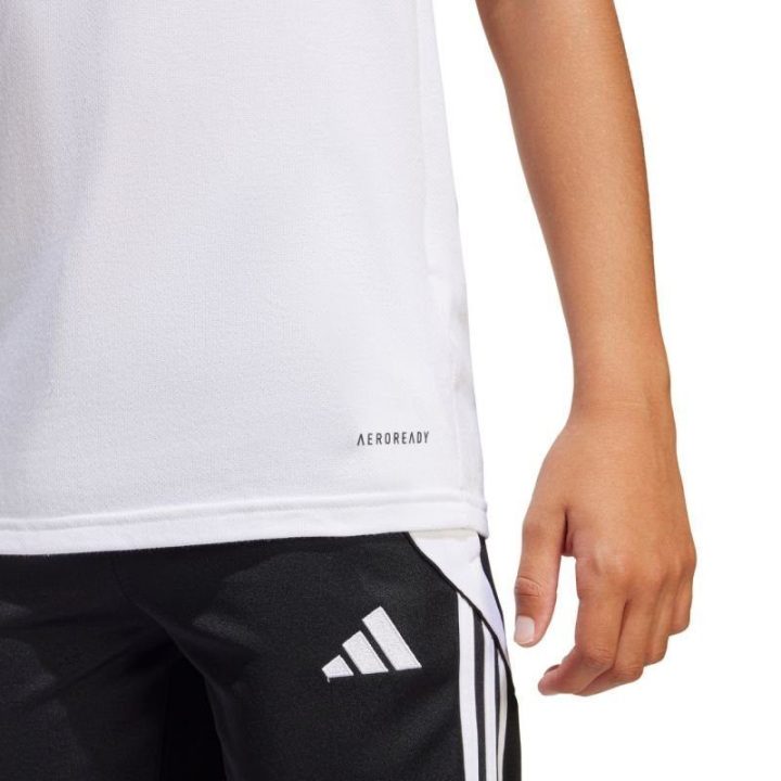 Vaikiški greitai džiūstantys polo marškinėliai adidas Squadra 25, balti