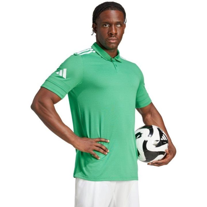 Vyriški polo marškinėliai su medvilne adidas Squadra 25, žali