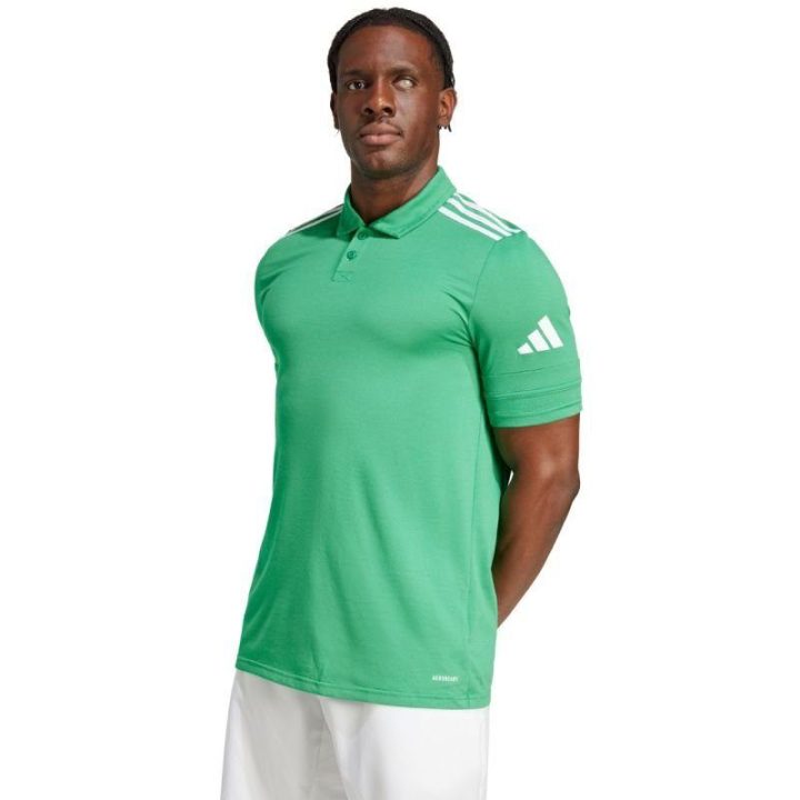Vyriški polo marškinėliai su medvilne adidas Squadra 25, žali