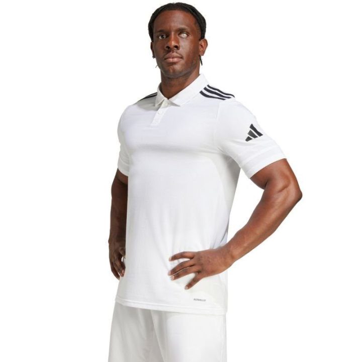 Vyriški polo marškinėliai adidas Squadra 25, balti