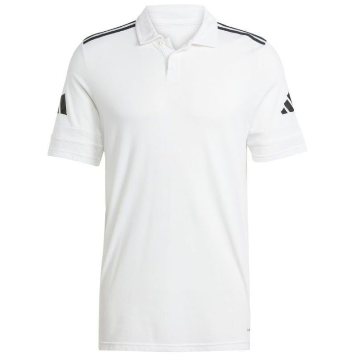 Vyriški polo marškinėliai adidas Squadra 25, balti