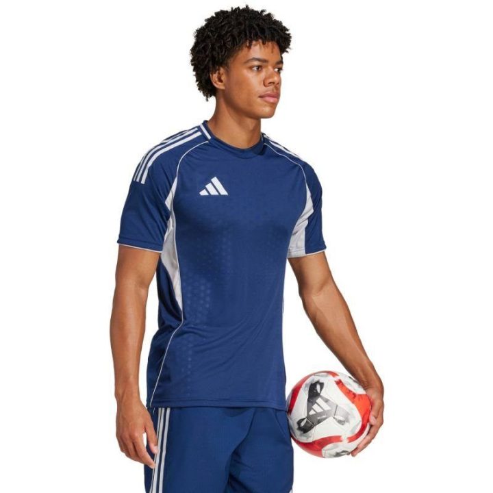 Vyriški futbolo marškinėliai adidas Tiro 25, tamsiai mėlyni