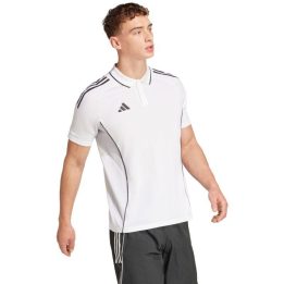 Vyriški greitai džiūstantys polo marškinėliai adidas Tiro 25, balti