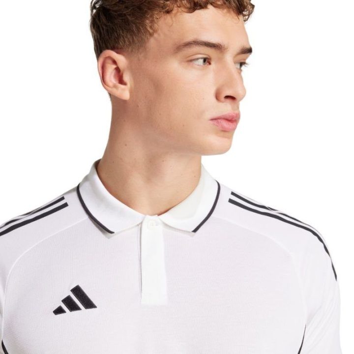 Vyriški greitai džiūstantys polo marškinėliai adidas Tiro 25, balti