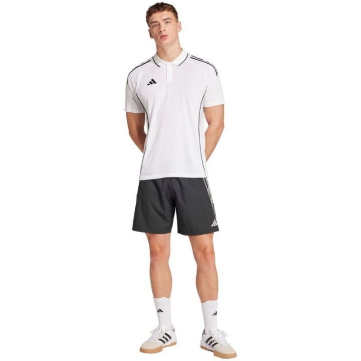 Vyriški greitai džiūstantys polo marškinėliai adidas Tiro 25, balti