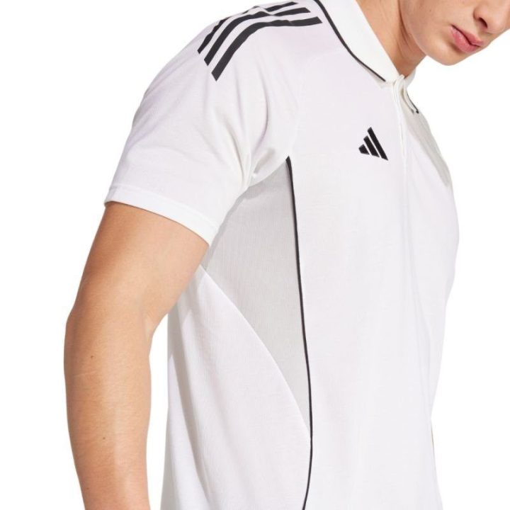 Vyriški greitai džiūstantys polo marškinėliai adidas Tiro 25, balti