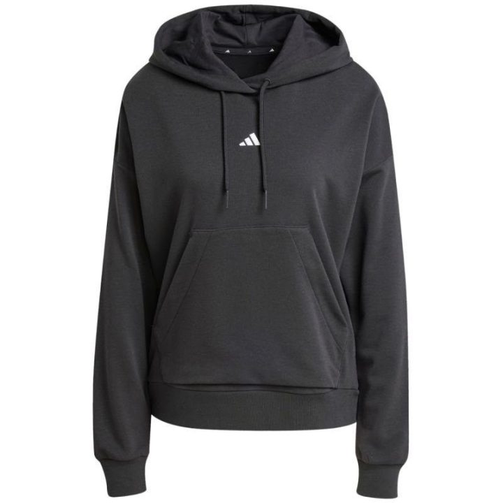 Moteriškas džemperis su gobtuvu adidas Essentials, juodas