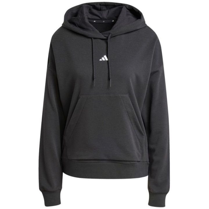 Moteriškas džemperis su gobtuvu adidas Essentials, juodas