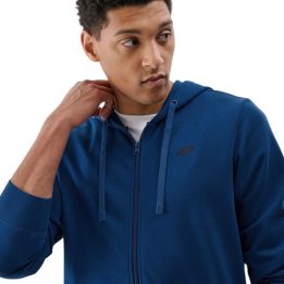 Vyriškas medvilninis džemperis su gobtuvu 4F M1768, turkio