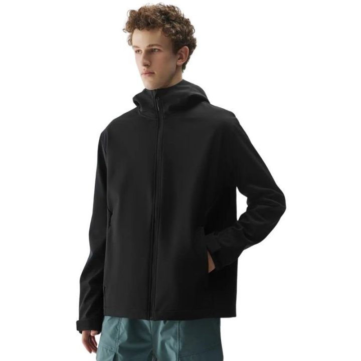Vyriška softshell striukė 4F M324, juoda