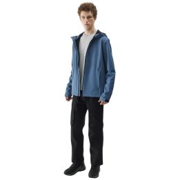 Vyriška softshell striukė 4F M324 su NeoDry membrana, džinsinė