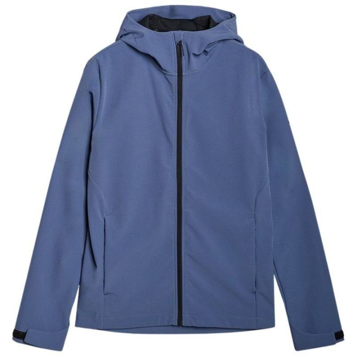 Vyriška softshell striukė 4F M324 su NeoDry membrana, džinsinė