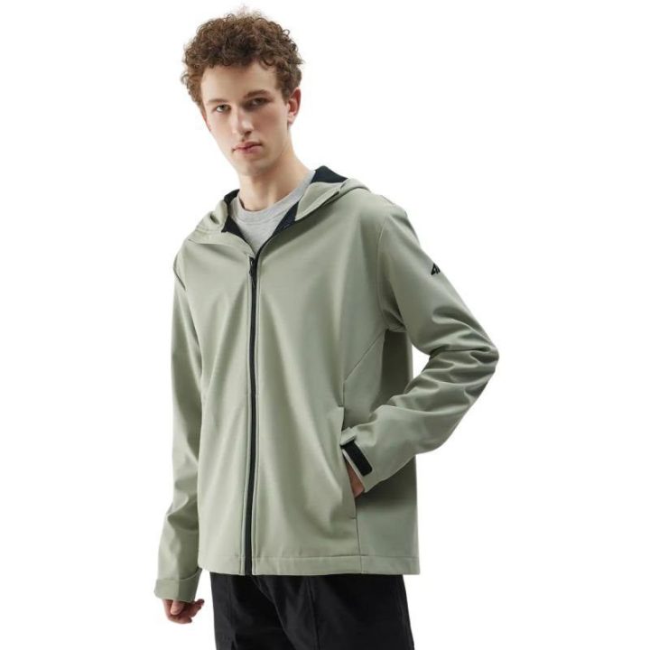Vyriška softshell striukė 4F M324, alyvuogių