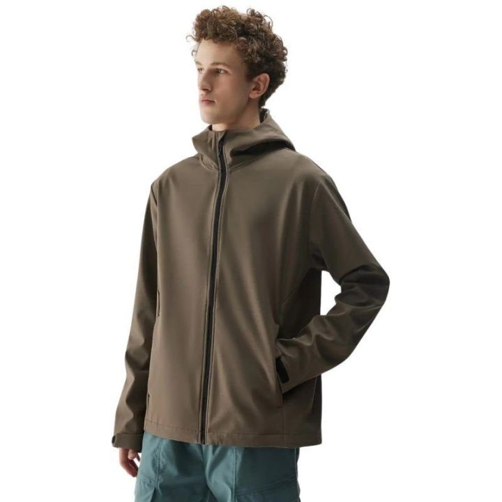 Vyriška softshell striukė 4F M324, ruda