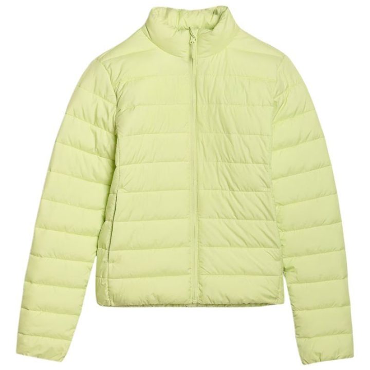 Moteriška dygsniuota striukė 4F F533, sodriai žalia
