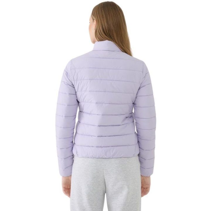 Moteriška dygsniuota striukė 4F F533, šviesiai violetinė