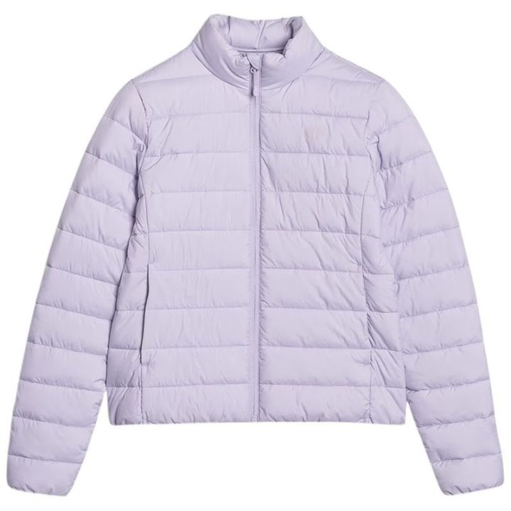 Moteriška dygsniuota striukė 4F F533, šviesiai violetinė