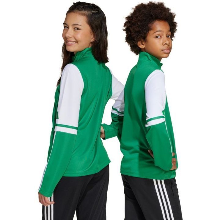 Vaikiškas treniruočių džemperis adidas Squadra 25, žalias ir baltas