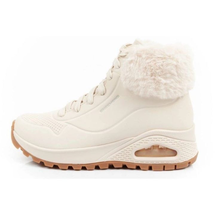 Moteriški laisvalaikio batai Skechers Uno Rugged su užtrauktuku, smėlio