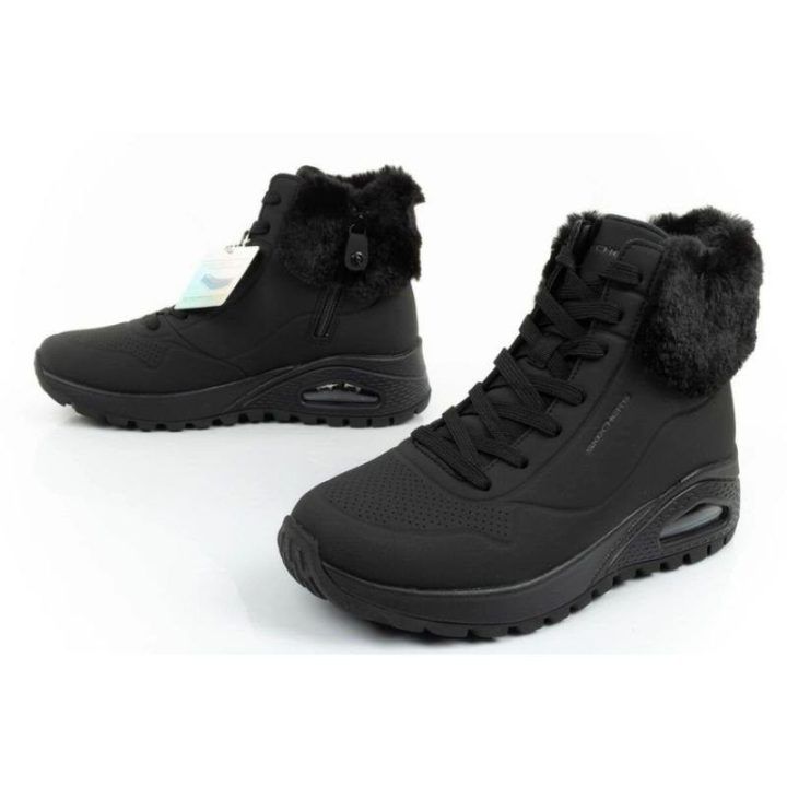 Moteriški sportiniai batai Skechers Uno Rugged, juodi